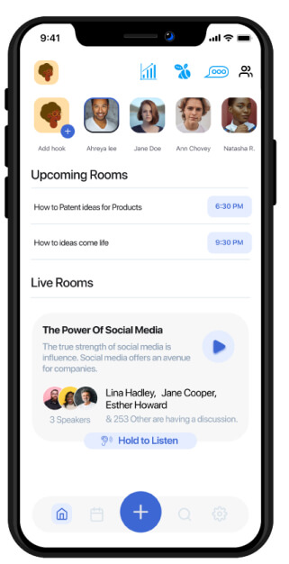 Breakout Audio App hallway