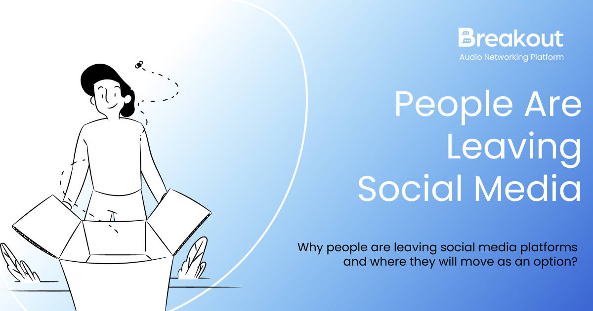 people leaving social media platforms